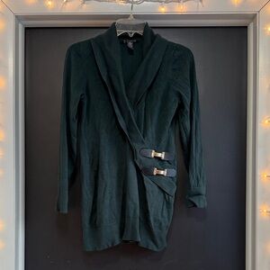 INC International Concepts Deep Green Cardigan